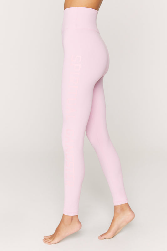 Spiritual Gangster MEDIUM Sg Varsity Essential High-Waist Legging - Paradise Pink