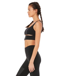 Bra Belahan Kecil Alo Yoga - Hitam