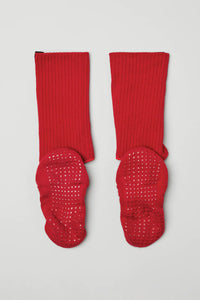 Alo Yoga M/L Women's Strappy Siren Grip Sock - Classic Red
