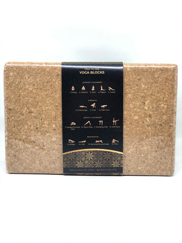 BOGO50 Soulcielite Cork Yoga Blocks, 2 pcs