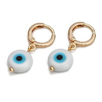 See No Evil Turkish evil eye dangling earrings at Yoga Republik Canggu Bali