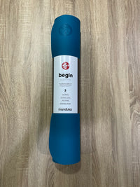 Manduka Begin yoga mat 5mm bondi blue at Yoga Republik authorized reseller Canggu Bali