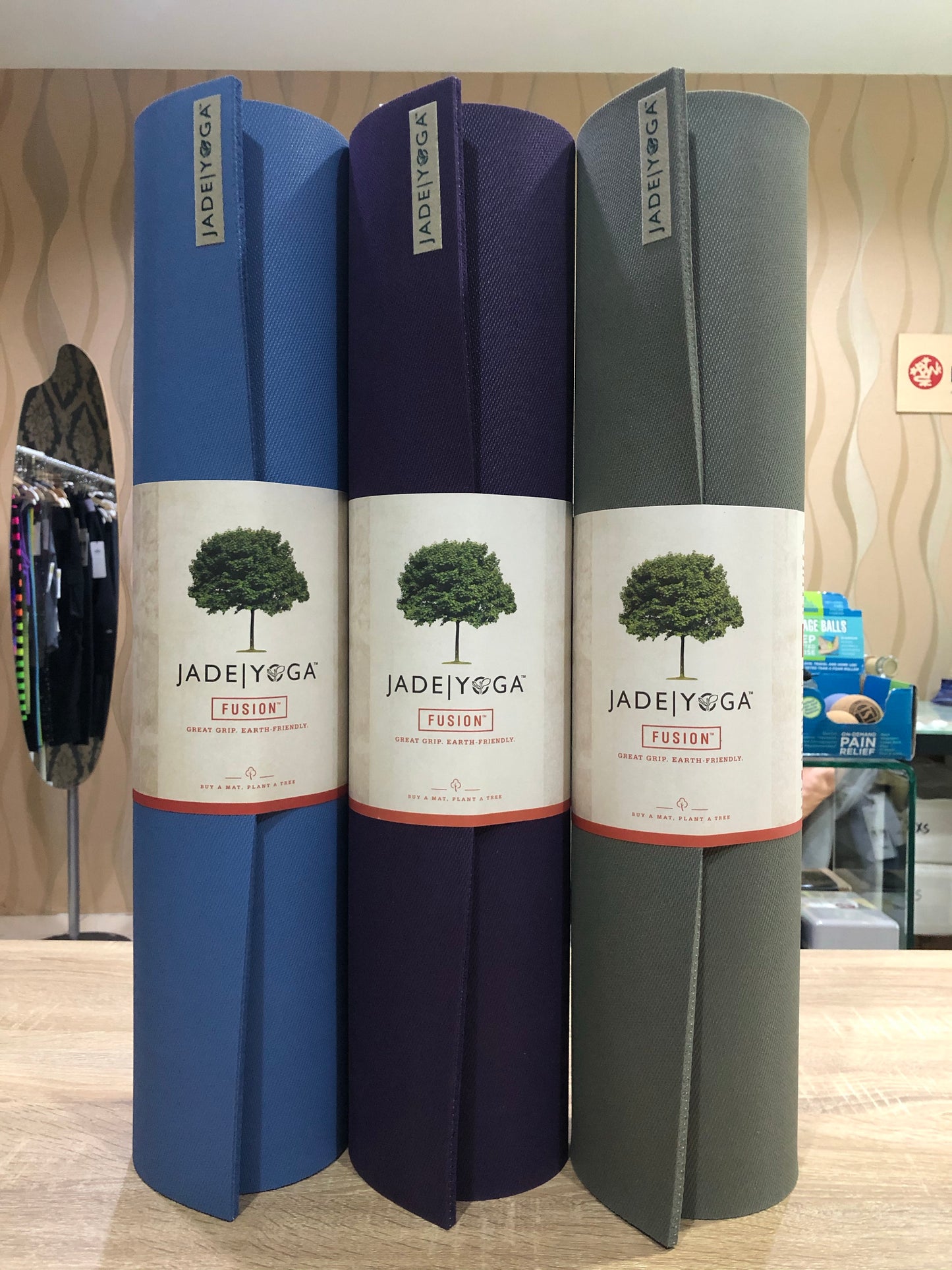 Matras Yoga Jade Fusion 68'' 8mm - Ungu