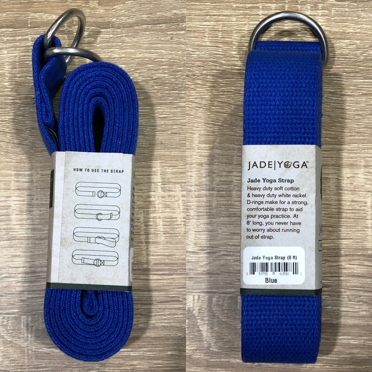 Jade Yoga Strap 8 Feet - Blue