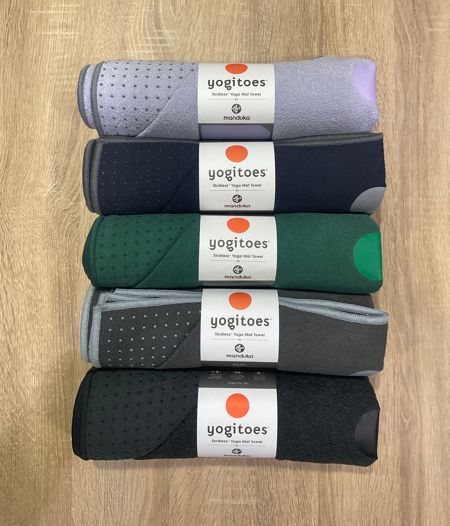 Handuk Matras Yoga Manduka Yogitoes® 71" - Abu-abu