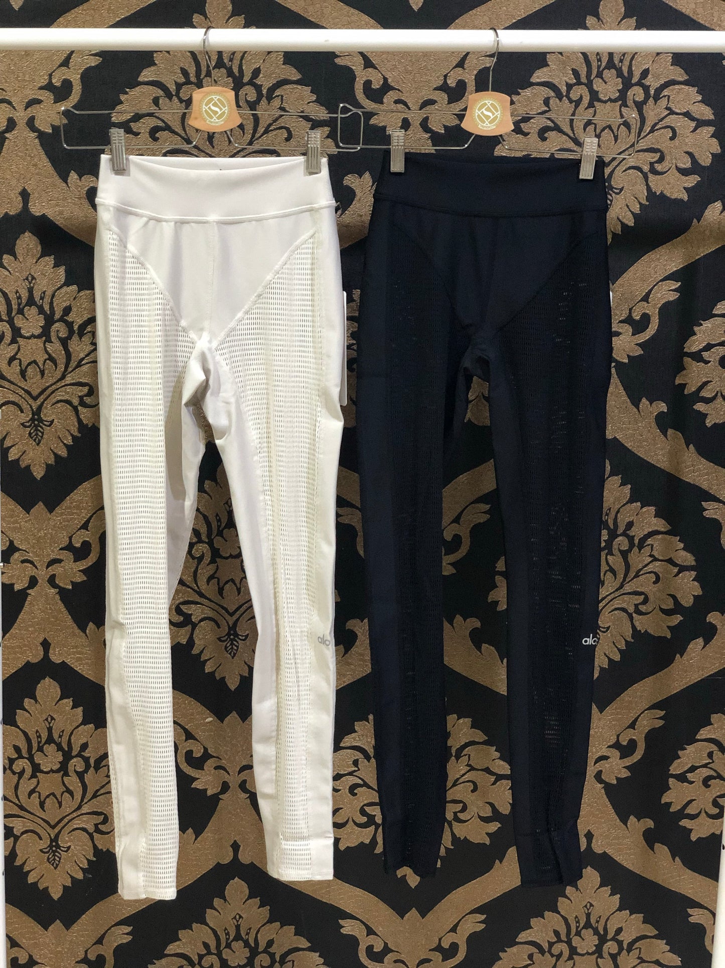 Alo Yoga XS Legging Energize Pinggang Tinggi - Tulang