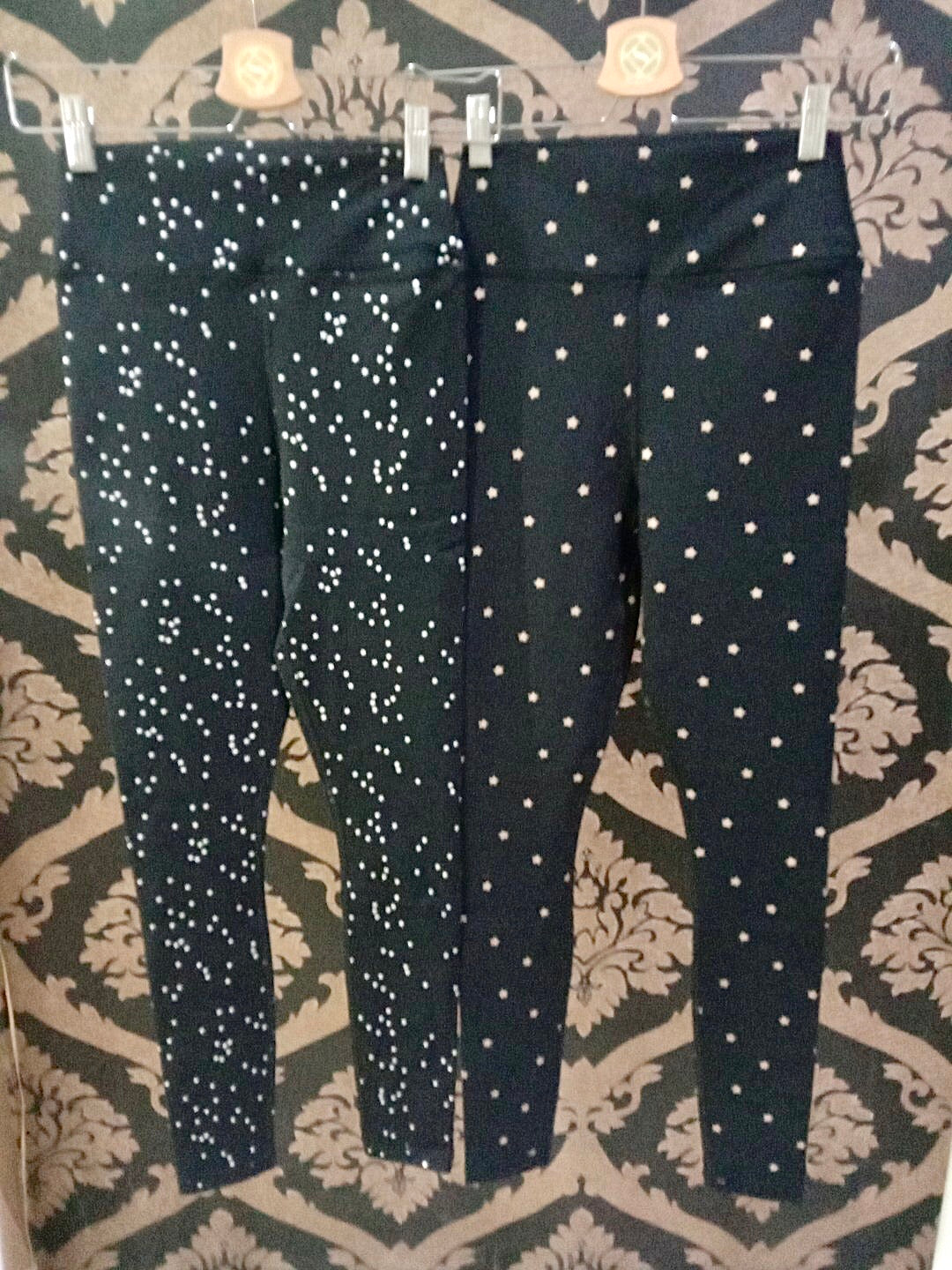 Legging Pinggang Tinggi Esensial Kecil Gangster Spiritual - Cetakan Aktif Langit Malam