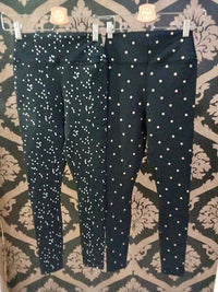 Legging Pinggang Tinggi Esensial Kecil Gangster Spiritual - Cetakan Aktif Langit Malam