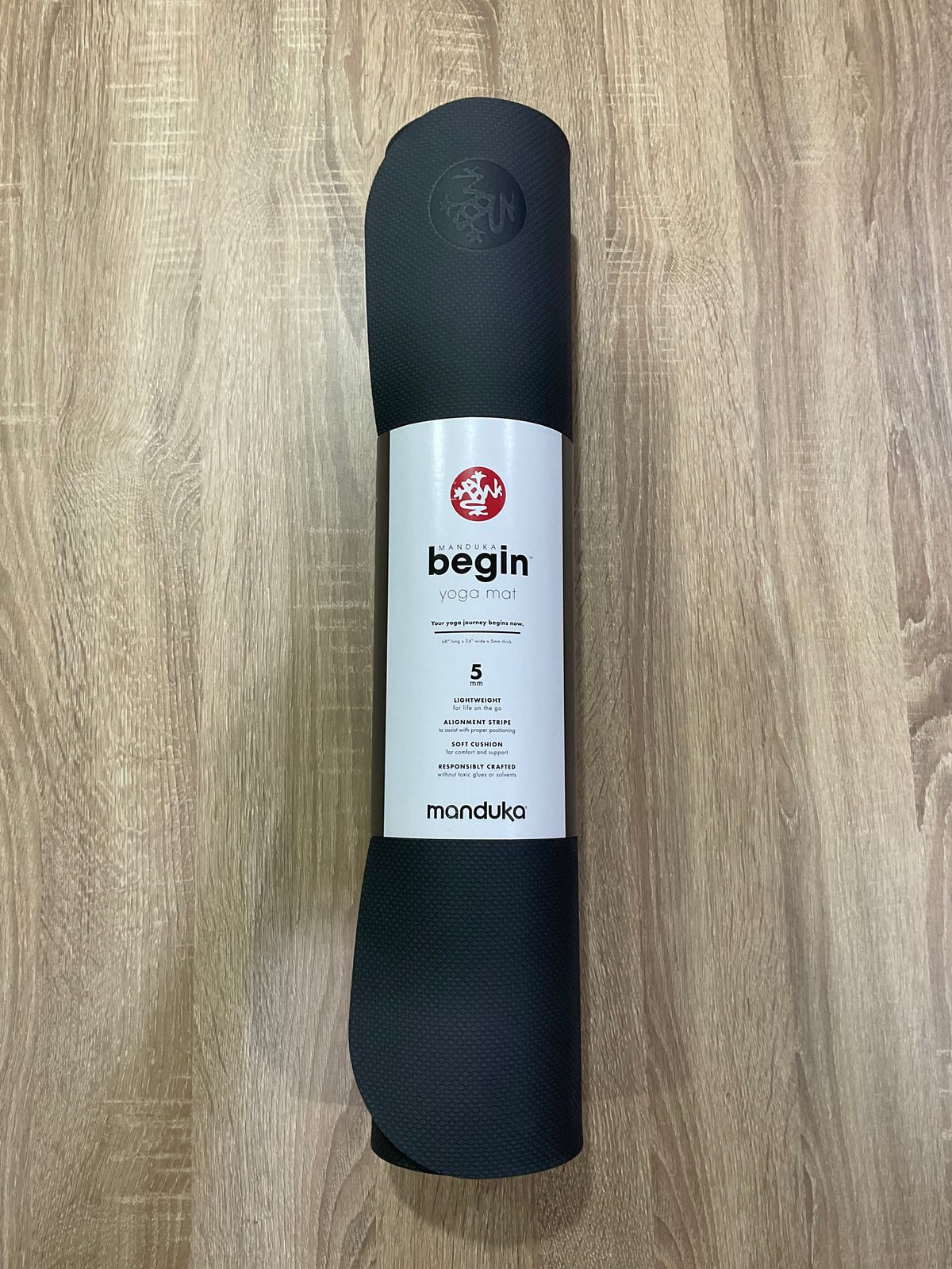 Manduka Begin yoga mat 5mm steel grey at Yoga Republik authorized reseller Canggu Bali