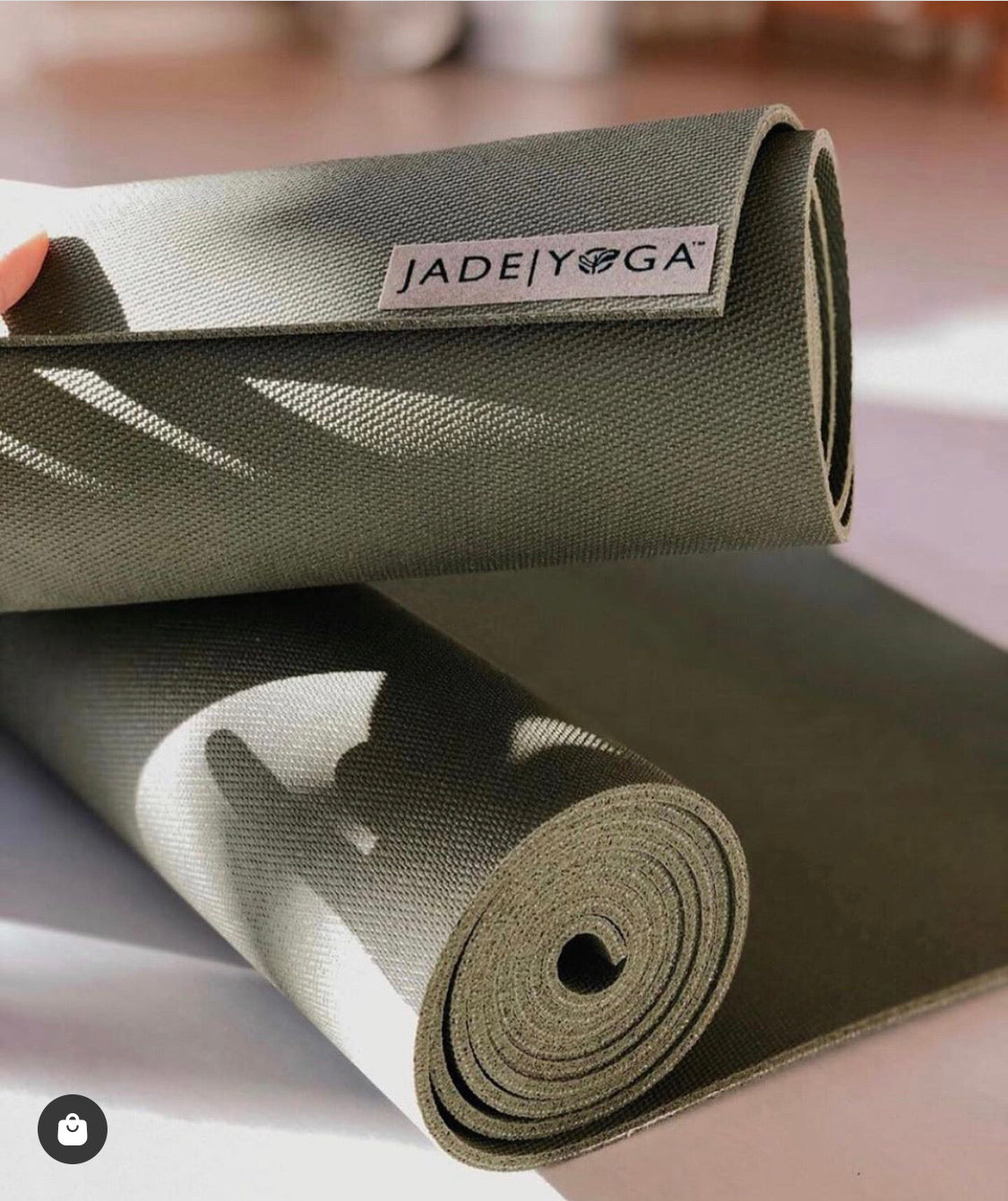 Jade Harmony 74'' Yoga Mat - Olive Green