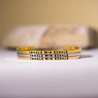 Gelang MantraBand Perak - Tarik napas 