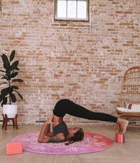 Manduka Restorative Round Yoga Mat 3mm - Sacred Flower
