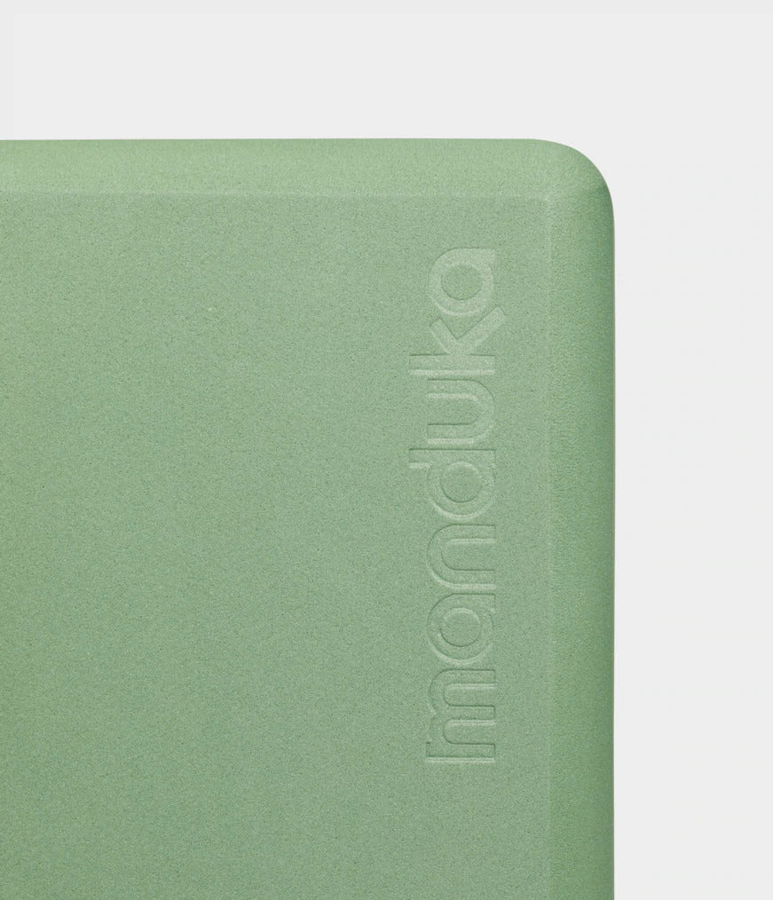 Manduka Recycled Foam Yoga Block - Leaf Green