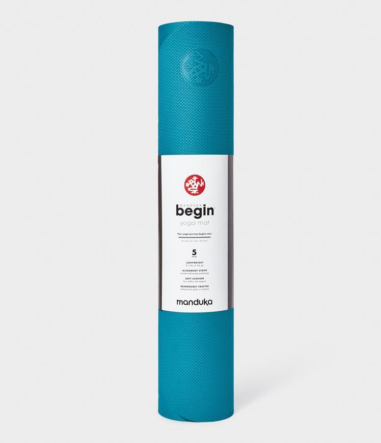 Manduka Begin yoga mat 5mm bondi blue at Yoga Republik authorized reseller Canggu Bali