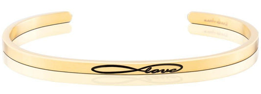 MantraBand Bracelet Yellow Gold - Infinite Love