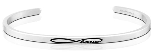 MantraBand Bracelet Silver - Infinite Love