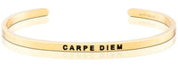 MantraBand Bracelet Yellow Gold - Carpe Diem