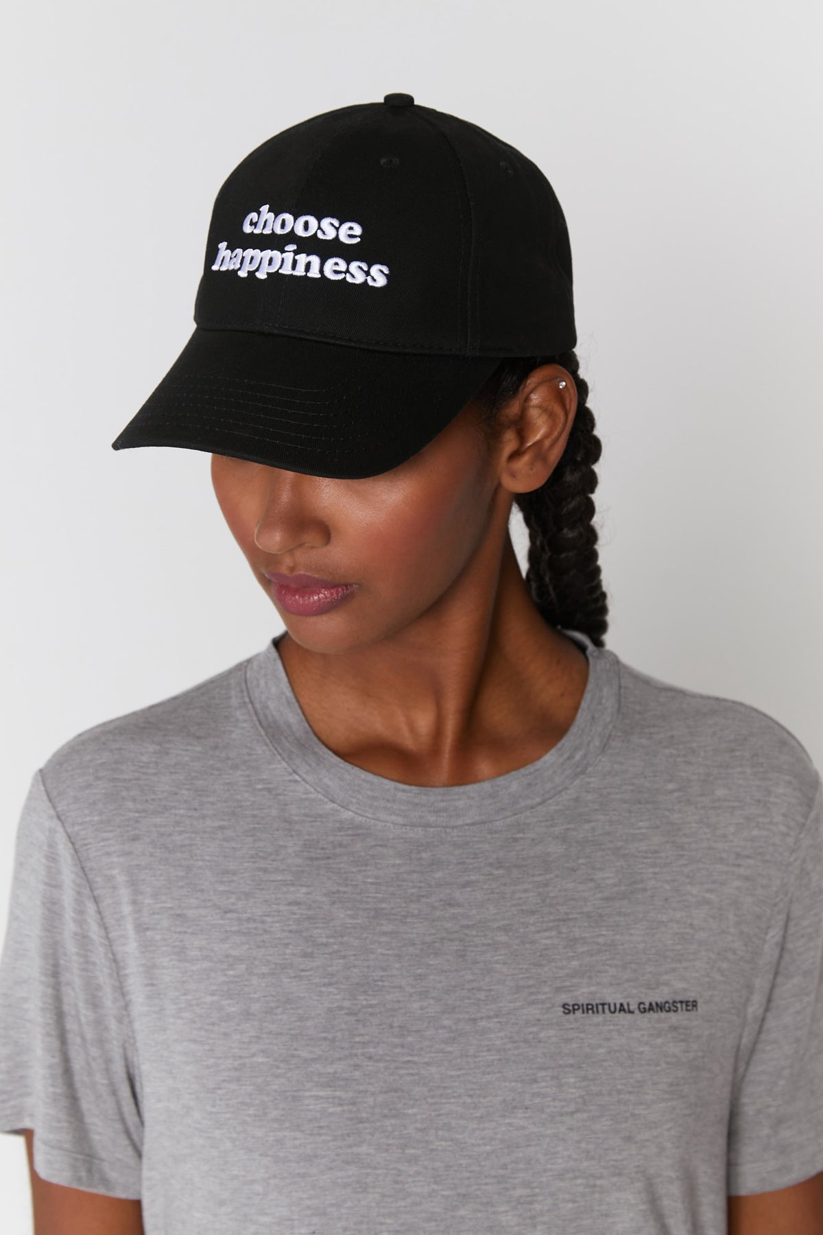 Spiritual Gangster Happiness Dad Hat vintage black at Yoga Republik authorized reseller Canggu Bali