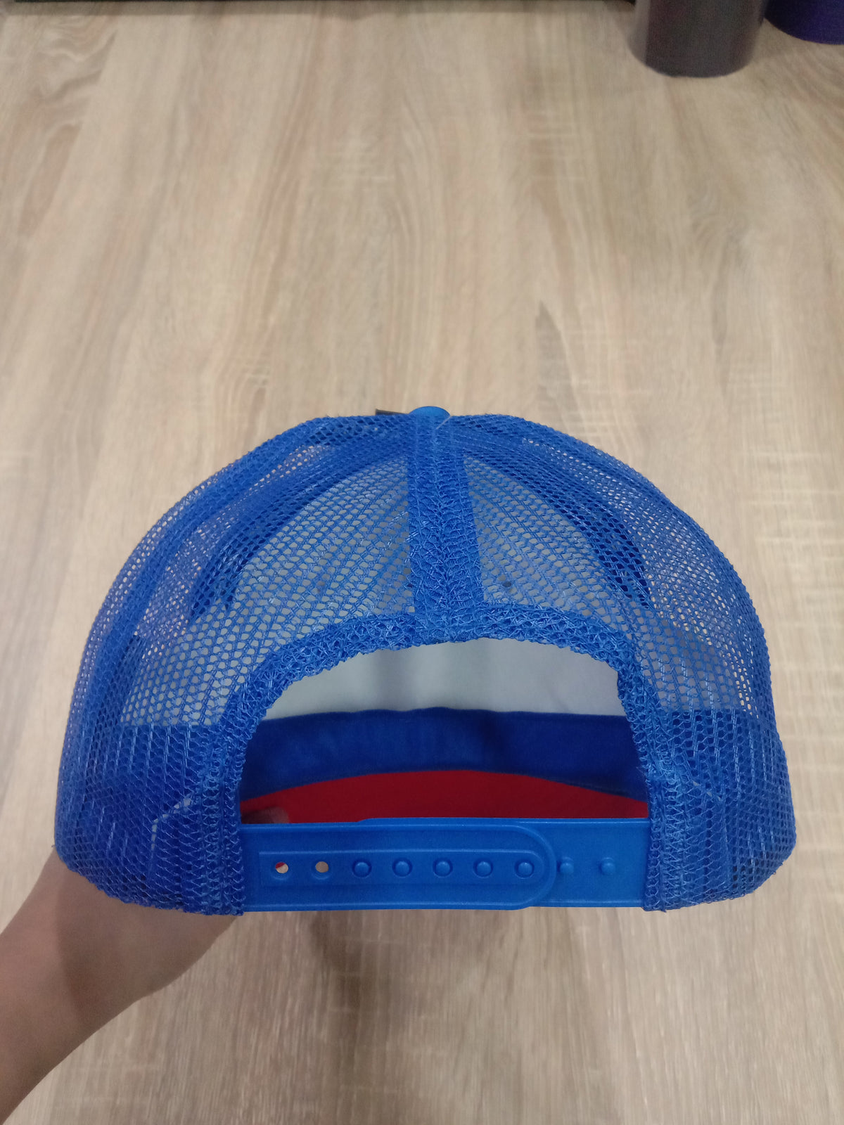 Spiritual Gangster High Vibe Living Trucker Hat blue red at Yoga Republik authorized reseller Bali Indonesia